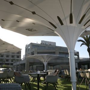 View of the bottom of the Estoril parasol